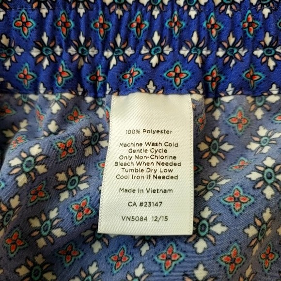 TALBOTS | GEOMETRIC ABSTRACT MULTICOLORED PULL ON PANTS WOMEN'S SIZE 12 - Picture 11 of 16